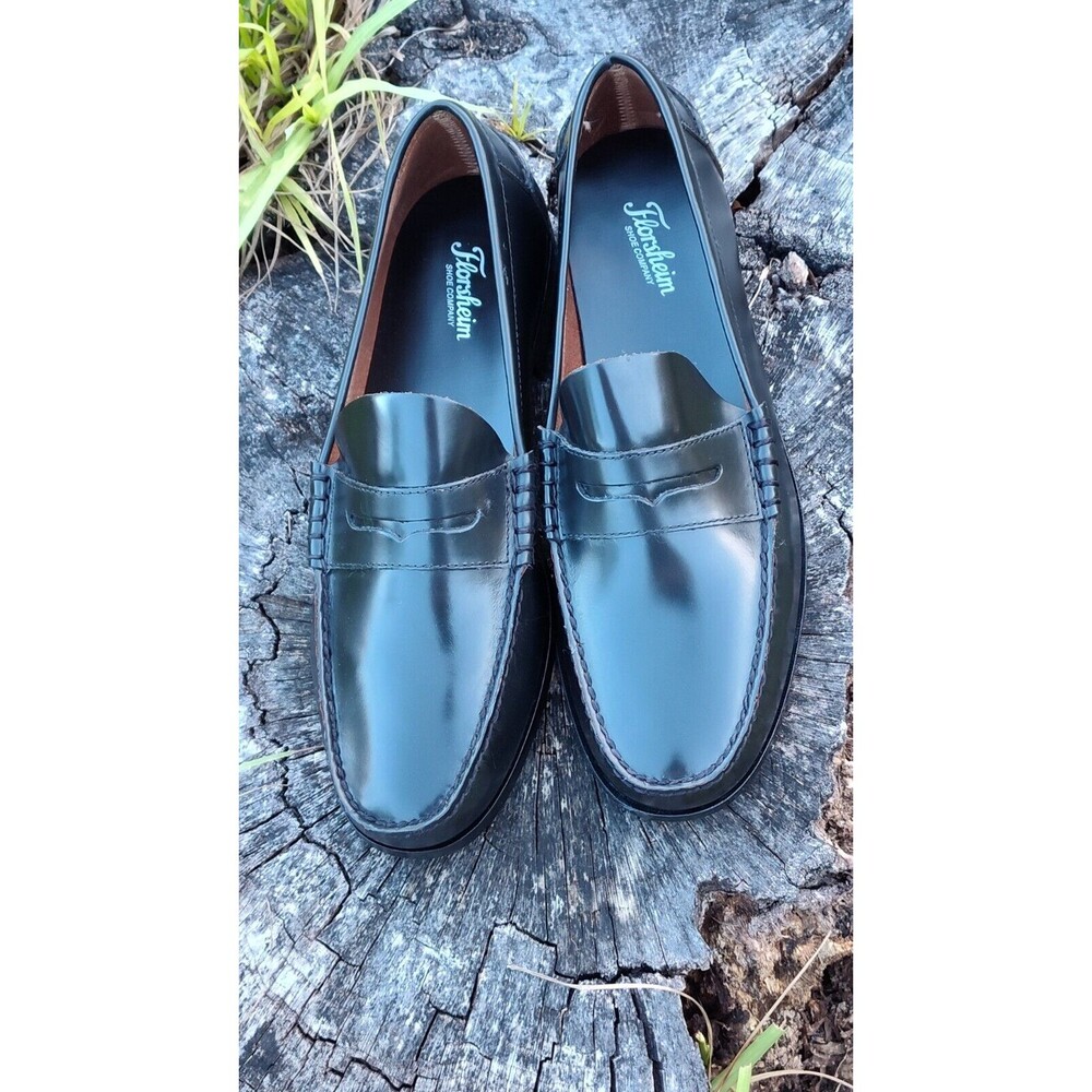 Florsheim Men's Black Berkley Flex Moc Toe Penny Loafer Sz. 12 IOB